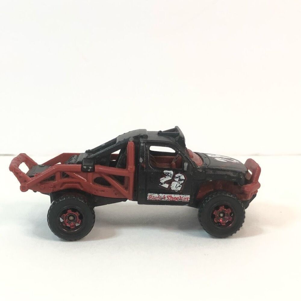vintage matchbox rock shocker 28 blue red off road vehicle